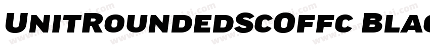 UnitRoundedScOffc BlackItalic字体转换